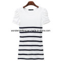 Stripe Fashion Summer Round Neck Cotton Wholesale Girl T Shirt
